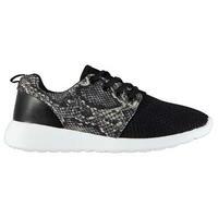 rock and rags snake mesh trainers