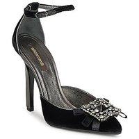 roberto cavalli sps821 womens court shoes in black