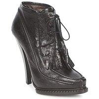 roberto cavalli qds640 pz030 womens low ankle boots in black