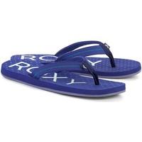 roxy arjl100393nvy womens flip flops sandals shoes in blue