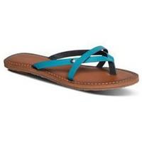 roxy sandalia womens flip flops sandals shoes in blue