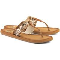 roxy martynique womens flip flops sandals shoes in brown