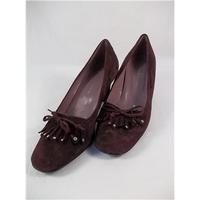 roberto vianni size 6 reddy brown heeled shoes