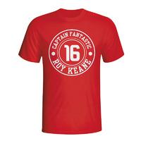 roy keane man utd captain fantastic t shirt red kids