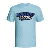 Roberto Baggio Comic Book T-shirt (sky Blue)