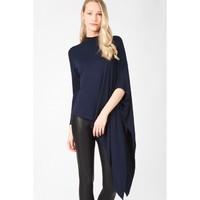 roll neck asymmetric long slee