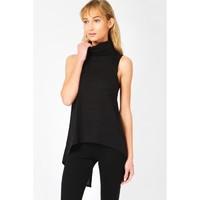 ROLL NECK SPLIT BACK VEST