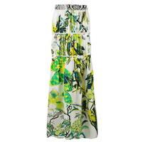 roberto cavalli exotic print maxi skirt