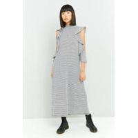 Rodebjer Girinia Grid Jersey Maxi Dress, BLACK MULTI