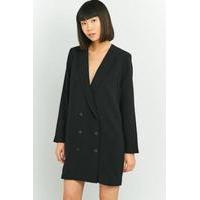 Rodebjer Vira Black Crepe Blazer Dress, BLACK