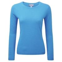 Round Neck Cashmere Sweater (Greek Blue / 18)