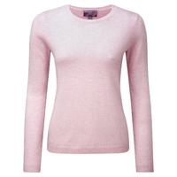 round neck cashmere sweater fresh pink 10