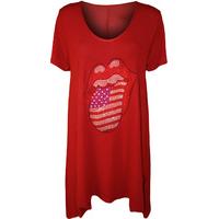 Rolling Stones Stars & Stripes T-Shirt - Red