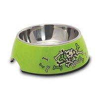 rogz bubble bowl lime bone