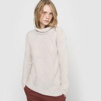 Roll-Neck Cable Knit Jumper