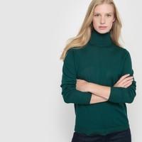 Roll Neck Jumper in Pure Merino Wool