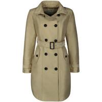Roosevelt Trench coat with detachable hood RS26FW-W-COT053 women\'s Trench Coat in green