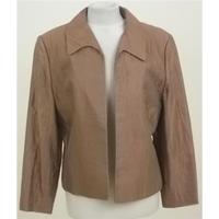 ronit zilkha size 16 dusky pinktaupe iridescent jacket