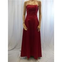 Romantica Size 14 Deep Red Bridesmaid Dress