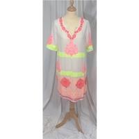 rose rose kaftan rose rose size s white smock