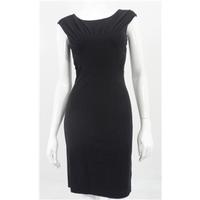 Roberto Cavalli Size 8 Black Wool Silk Mix Bodycon Dress