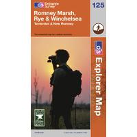 romney marsh os explorer map sheet number 125