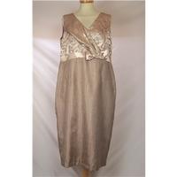 Roman Size 14 Champagne Dress & Jacket