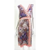 rocha john rocha size 20 multicoloured paisley print dress