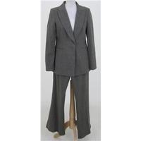 ronit zilkha size 10 brown pinstripe trouser suit