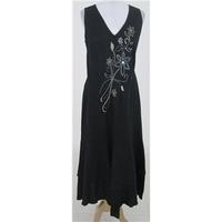 Roman Originals Size:16 black linen dress