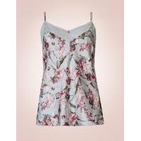 Rosie for Autograph Silk & Lace Floral Printed Camisole