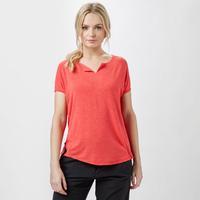 Royal Robbins Women\'s Noe Capped Sleeve T-Shirt, Coral