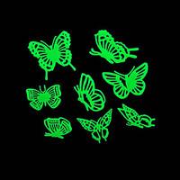 Romantic House Absorptiometric Night Lights Stickers-Butterfly