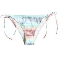 roxy sporty bikini bottom olmeque stripe combo marshmall