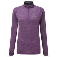 Ronhill Merino 200 1/2 Zip - Womens - Elderberry/Coral