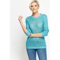 round neck knitted jumper