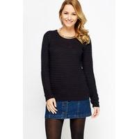 round neck knit jumper