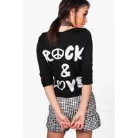 Rock & Love Knitted Top - black