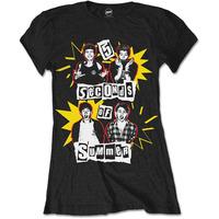 Rockoff Trade Women\'s Punk Pop Photo T-shirt, Black, Large