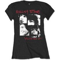 rolling stones photo exile black ladies t shirt size x large