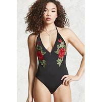 Rose Embroidered Bodysuit