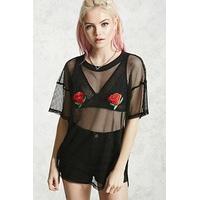 Roses Sheer Mesh Tee