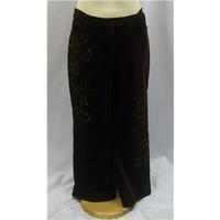 roman size large dark brown trousers