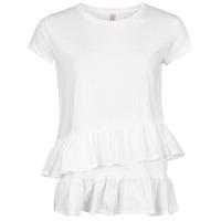 rock and rags frill detail t shirt