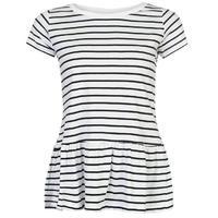 Rock and Rags Stripe Frill T Shirt