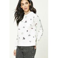 Roller Skate Print Sweatshirt