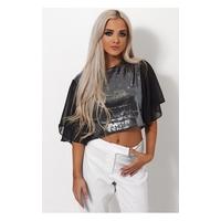 Rocha Black Sequin Top