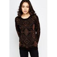 Round Neck Metallic Jumper