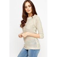 Round Neck Knitted Jumper