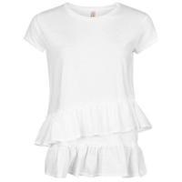 rock and rags frill detail t shirt